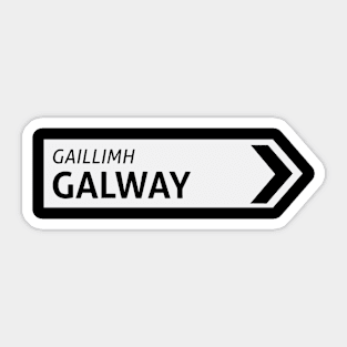 Galway Irish Sign Post Sticker